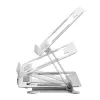 Laptop stand Gembird NBS-D1-03 Silver Aluminium for up to 39.6 cm (15.6 inch), foldable, height 60 mm, max load 5 kg