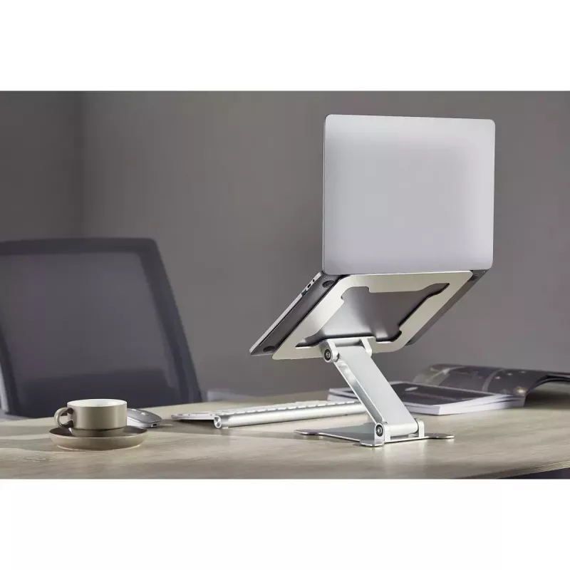Laptop stand Gembird NBS-D1-03 Silver Aluminium for up to 39.6 cm (15.6 inch), foldable, height 60 mm, max load 5 kg