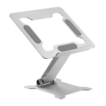 Laptop stand Gembird NBS-D1-03 Silver Aluminium for up to 39.6 cm (15.6 inch), foldable, height 60 mm, max load 5 kg