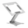 Laptop stand Gembird NBS-D1-03 Silver Aluminium for up to 39.6 cm (15.6 inch), foldable, height 60 mm, max load 5 kg