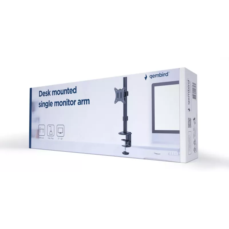 GEMBIRD Desk Mounted Single Monitor Arm, 17in-32in