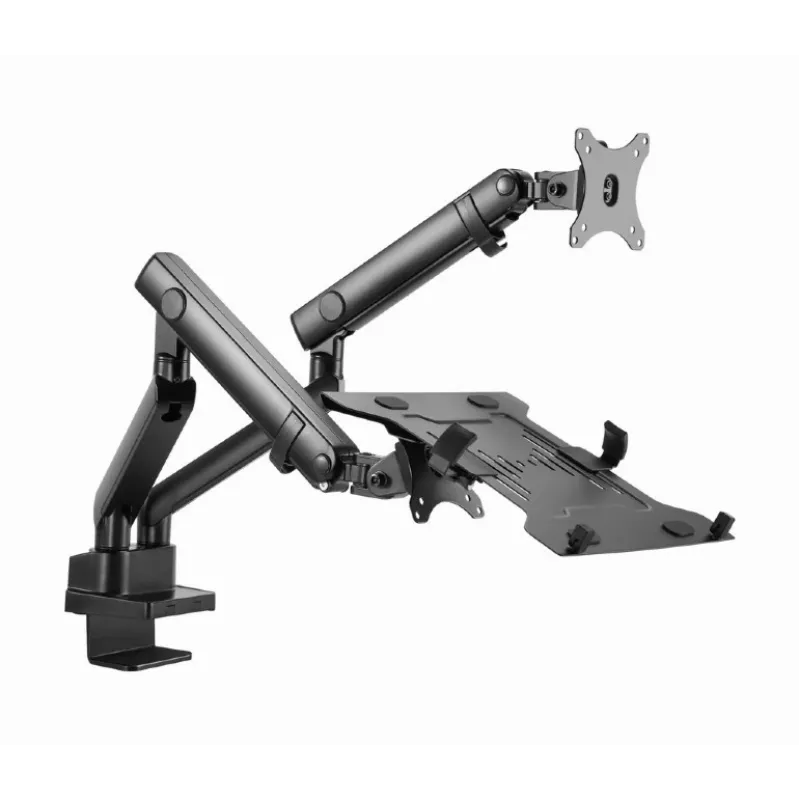 GEMBIRD Desk Mounted Adjustable Monitor Arm With Notebook Tray (full-motion)