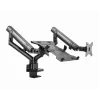 GEMBIRD Desk Mounted Adjustable Monitor Arm With Notebook Tray (full-motion)