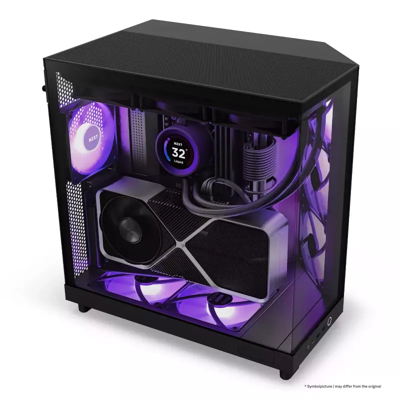 PC Case NZXT H6 Air Flow Midi Tower Black