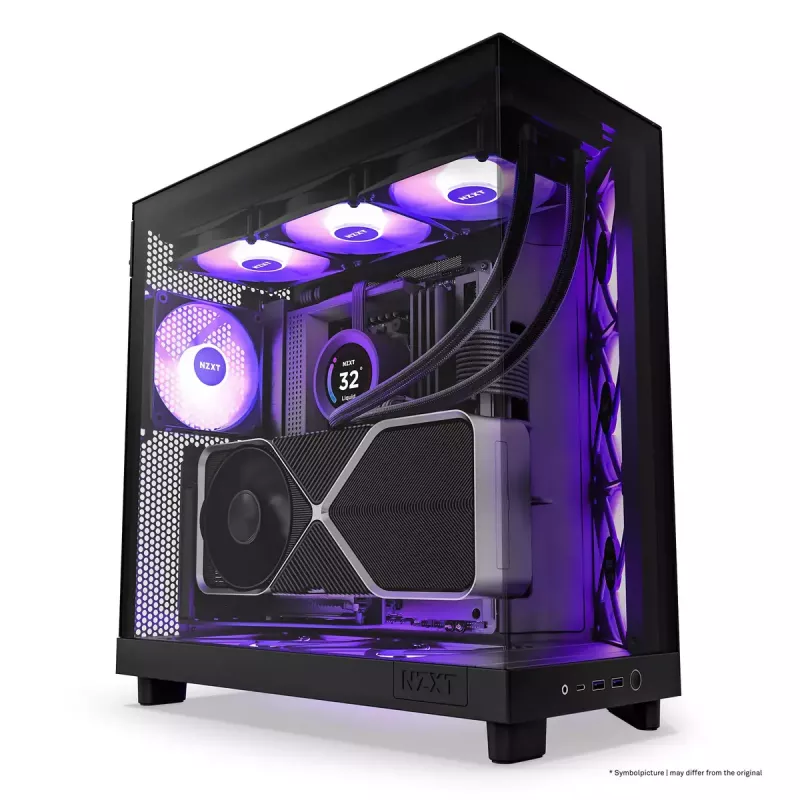 PC Case NZXT H6 Air Flow Midi Tower Black