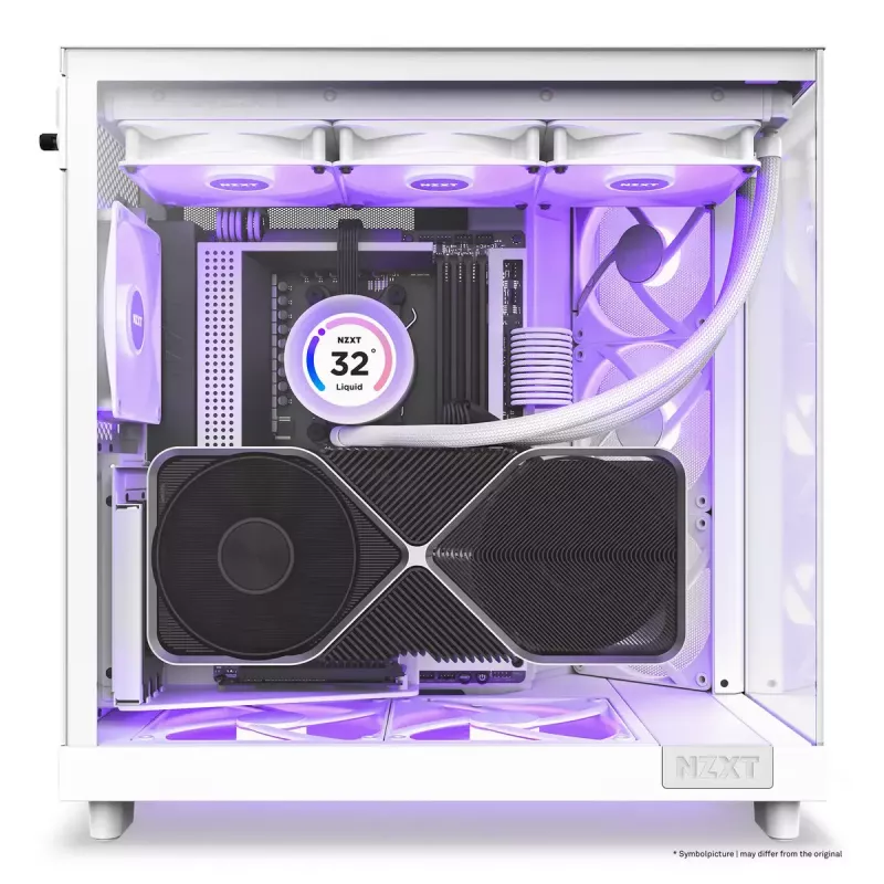 PC Case NZXT H6 Air Flow Midi Tower White