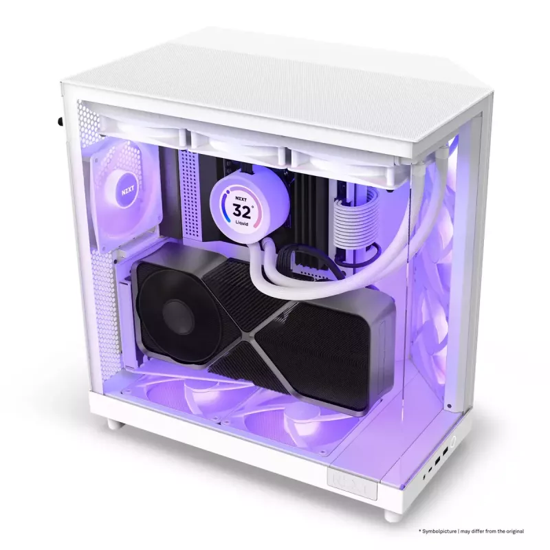 PC Case NZXT H6 Air Flow Midi Tower White