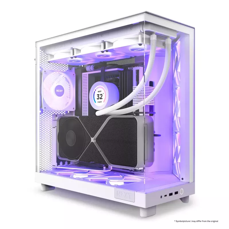PC Case NZXT H6 Air Flow Midi Tower White