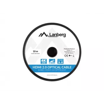 LANBERG HDMI Cable M/m V2.0 Optical Aoc - 10m Black