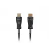 HDMI cable LANBERG CA-HDMI-30FB-0100-BK 10 m, HDMI Type A 2.1, 48 Gbit/s, 144 Hz, HDR, ARC, Ethernet