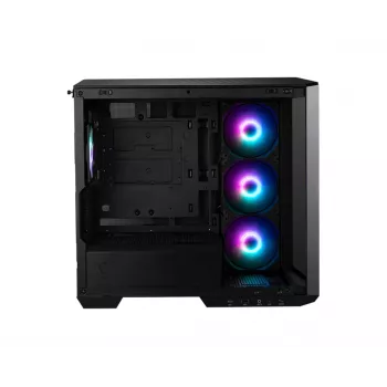 PC case MSI MAG PANO M100R PZ Micro Tower Black — microATX/ITX, side window, multi-LED, 39 cm GPU, USB-C