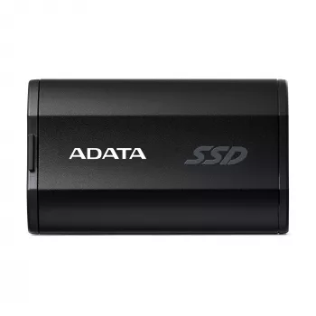 Portable SSD ADATA SD810 500 GB — USB Type-C, USB 3.2 Gen 2x2, 2000 MB/s, IP68, aluminium, black