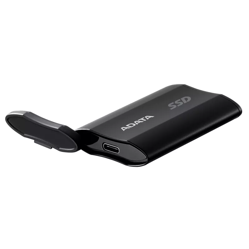 Portable SSD ADATA SD810 500 GB — USB Type-C, USB 3.2 Gen 2x2, 2000 MB/s, IP68, aluminium, black
