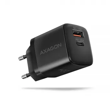 Wall Charger Axagon ACU-PQ20 QC3.0 PD Type-C 20W Black