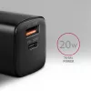 Wall Charger Axagon ACU-PQ20 QC3.0 PD Type-C 20W Black