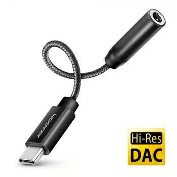 Axagon ADA-HC USB-C to 3.5mm jack - Hi-Res DAC audio adapter, 384kHz/32bit, stereo