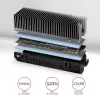 Axagon CLR-M2XT Aluminum passive cooler for single and double-sided M.2 SSDs size 2280, height 24 mm