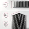 Axagon CLR-M2XT Aluminum passive cooler for single and double-sided M.2 SSDs size 2280, height 24 mm