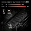 Axagon CLR-M2XT Aluminum passive cooler for single and double-sided M.2 SSDs size 2280, height 24 mm