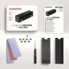 Axagon CLR-M2XT Aluminum passive cooler for single and double-sided M.2 SSDs size 2280, height 24 mm