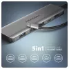 Axagon HMC-5H USB 5Gbps hub, 3x USB-A, HDMI 4k/30Hz, PD 100W, 100cm USB-C cable
