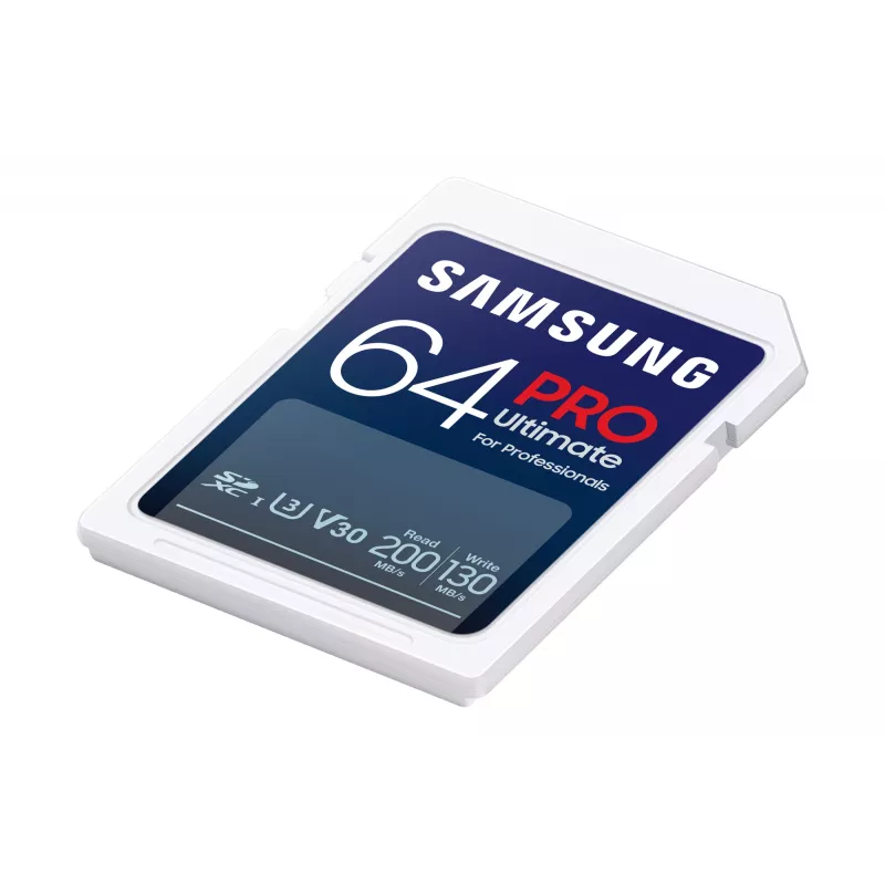 Flash memory Samsung 64 GB SDXC UHS-I Class 3 PRO Ultimate