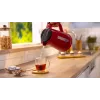 Electric kettle Bosch TWK1M124 — 1.7 L, 2400 W, red, cordless, 360° base