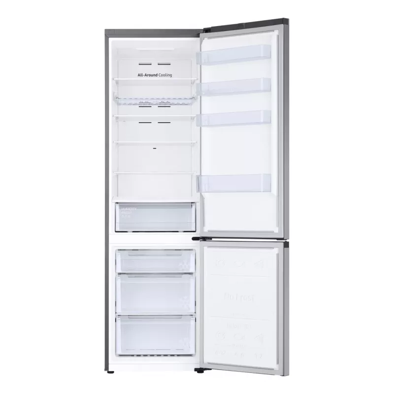 Samsung RB38C672ESA Freestanding 390 L Grey, Metallic, Silver