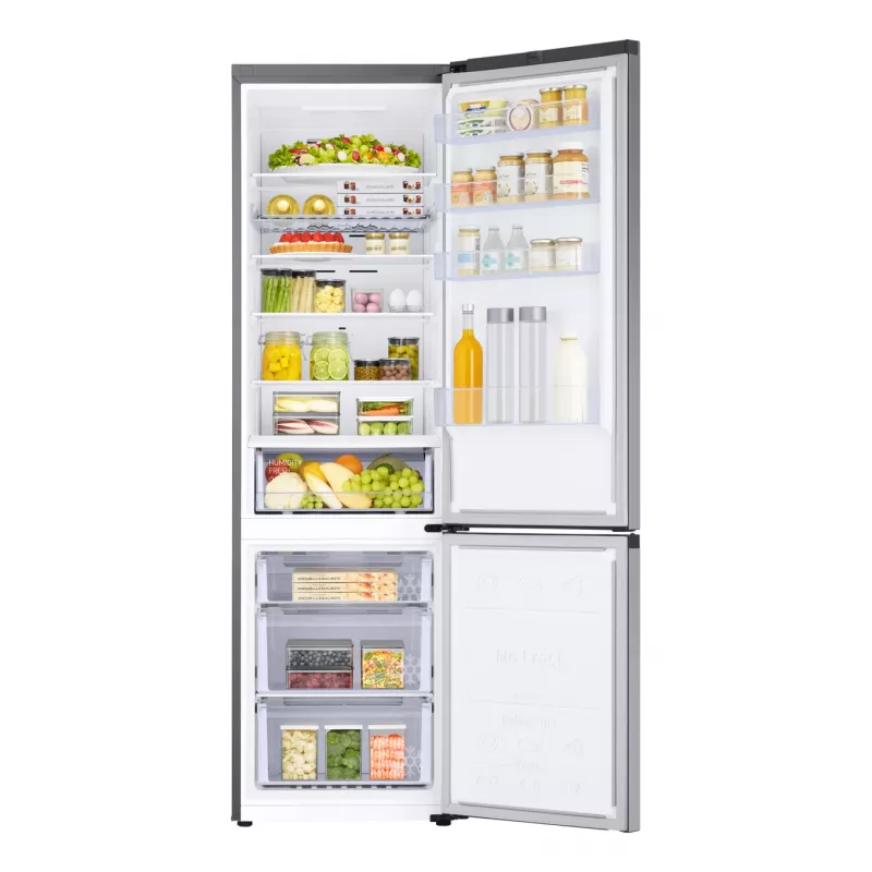 Samsung RB38C672ESA Freestanding 390 L Grey, Metallic, Silver