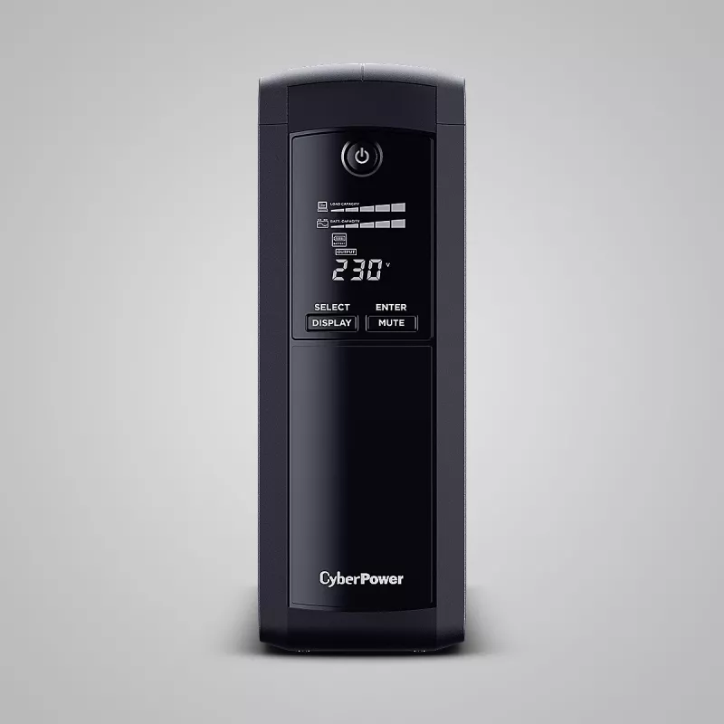 Uninterruptible Power Supply CYBERPOWER VP1600ELCD-FR 1.6 kVA / 900 W, Line-Interactive, 5 AC outlets, LCD, USB/RS-232