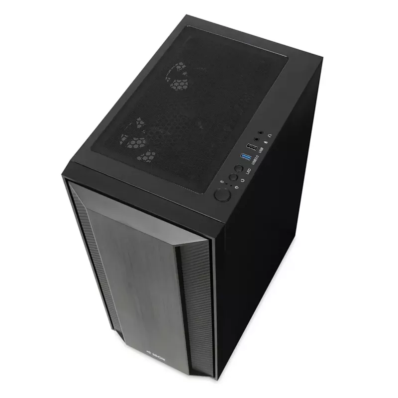 PC Case IBOX CETUS 906 Midi Tower Black — ATX/mATX, 460×210×350 mm, 29 cm GPU, 7 drives, RGB fans
