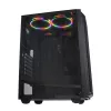 PC Case IBOX CETUS 906 Midi Tower Black — ATX/mATX, 460×210×350 mm, 29 cm GPU, 7 drives, RGB fans