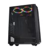 PC Case IBOX CETUS 906 Midi Tower Black — ATX/mATX, 460×210×350 mm, 29 cm GPU, 7 drives, RGB fans