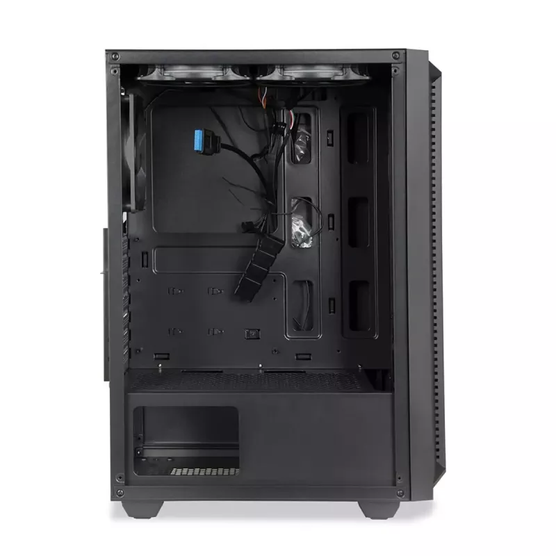 PC Case IBOX CETUS 906 Midi Tower Black — ATX/mATX, 460×210×350 mm, 29 cm GPU, 7 drives, RGB fans
