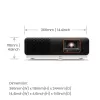 BenQ X500i Short throw projector 2200 ANSI lumens DLP UHD 4K (3840x2160) Black, White