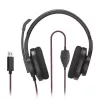 Hama HS-USB400 V2 Headset Wired Head-band Office/Call center USB Type-A Black, Red