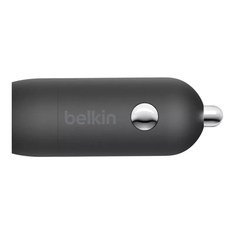 Belkin BoostCharge 30W USB-C Car Charger with Cable, Black