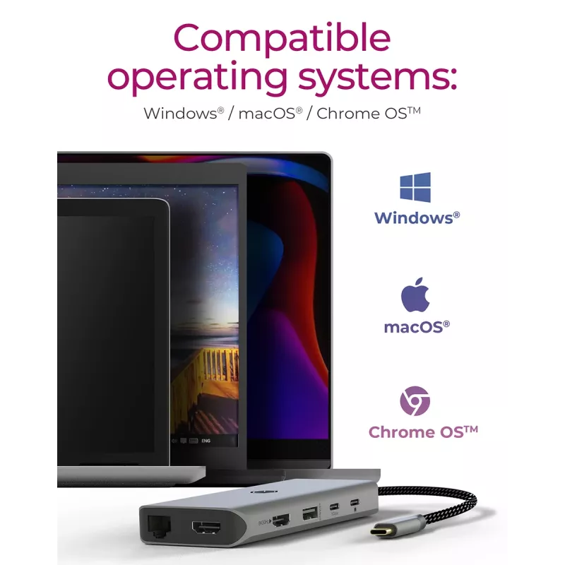 ICY BOX IB-DK4061-CPD Wired USB 3.2 Gen 1 (3.1 Gen 1) Type-C Grey