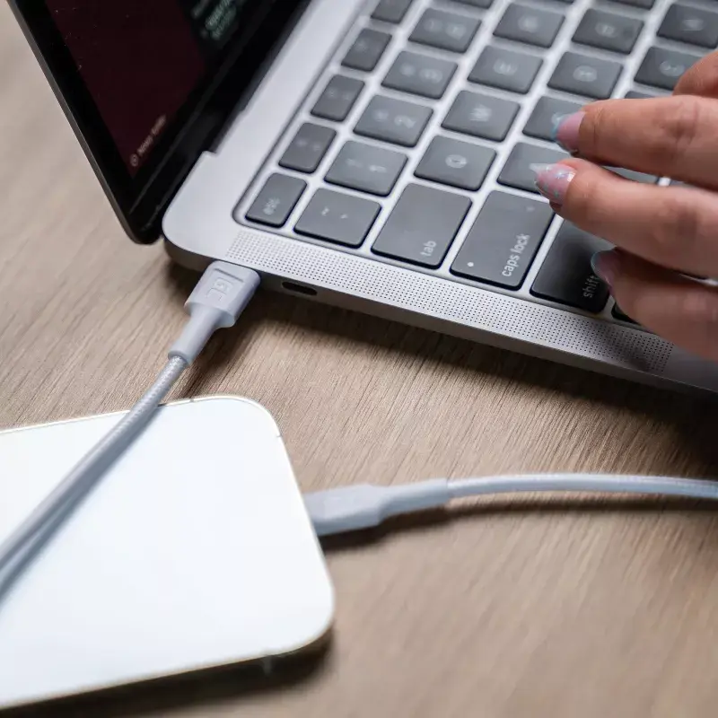Green Cell PowerStream KABGC07W USB-C to Lightning cable, MFi, Power Delivery, 1 m, 29 W, white