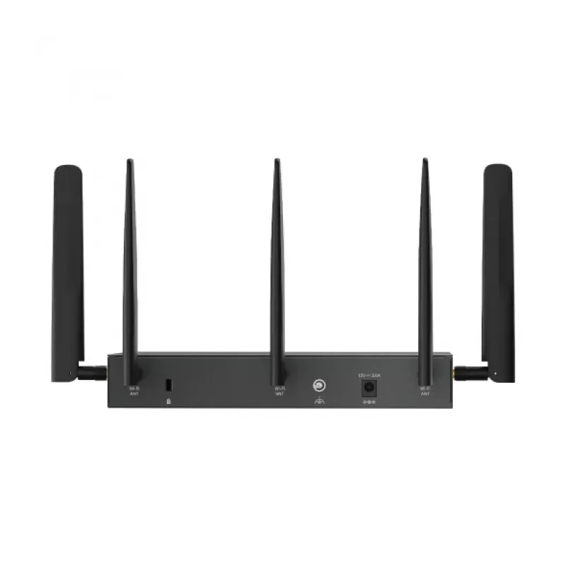 TP-Link Omada 4G+ Cat6 AX3000 Gigabit VPN Router, Wi-Fi 6 (802.11ax), Dual-band (2.4 GHz / 5 GHz), Ethernet LAN, 4G, Black, Desktop/pole router