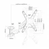 Wall Mount ART RAMT AR-84G TV mount/stand