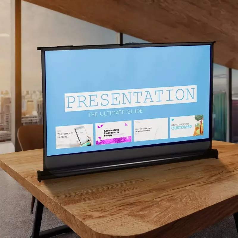 Portable projection screen MACLEAN MC-962 40 inch 16:9 freestanding matt white