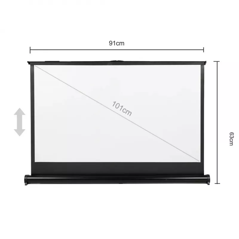 Portable projection screen MACLEAN MC-962 40 inch 16:9 freestanding matt white