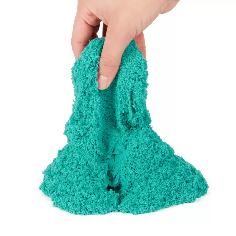 Kinetic Sand , Castle Case with 1lb Teal Play Sand, Storage Container, Sensory Toys for Kids Ages 3 and up