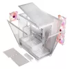 PC Case MODECOM Volcano SPACE APEX ARGB MIDI Tower White — steel, side window, ARGB fans, USB-C