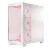 PC Case MODECOM Volcano SPACE APEX ARGB MIDI Tower White — steel, side window, ARGB fans, USB-C
