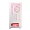 PC Case MODECOM Volcano SPACE APEX ARGB MIDI Tower White — steel, side window, ARGB fans, USB-C