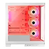 PC Case MODECOM Volcano SPACE APEX ARGB MIDI Tower White — steel, side window, ARGB fans, USB-C