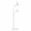 Manhattan Floor Stand (Anti theft) for Tablet and iPad, Universal, 360° Rotation, Tilt +20° to -110°, White, Lockable, Tablets 7.9 inch to 11 inch, Height adjustable 790 to 1190mm,Extendable clamps: height 200 to 246mm/width 129 to 181mm,Can be bolted to floor (parts incl)