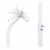 Manhattan Floor Stand (Anti theft) for Tablet and iPad, Universal, 360° Rotation, Tilt +20° to -110°, White, Lockable, Tablets 7.9 inch to 11 inch, Height adjustable 790 to 1190mm,Extendable clamps: height 200 to 246mm/width 129 to 181mm,Can be bolted to floor (parts incl)